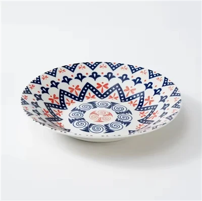 Mediterranean Inspired Geometric Dinner Plate Set factory