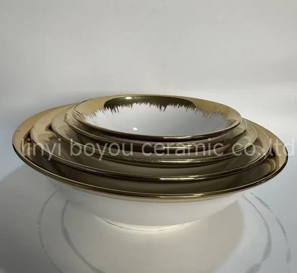 Golden Flower Desugn Plate